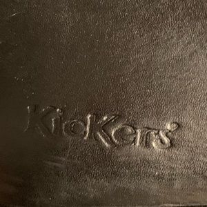 Kickers Black Leather Knee High Boots Size 40 (9)